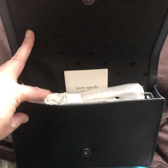 BNWT Kate Spade Black Convertible Chain Link Crossbody Bag - Picture 9 of 9